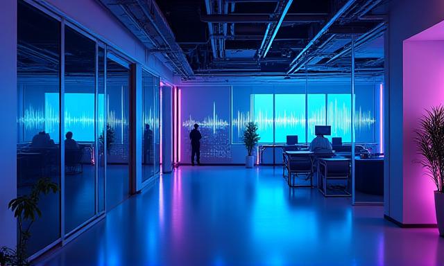 Modern RagaAI headquarters interior in New Delhi